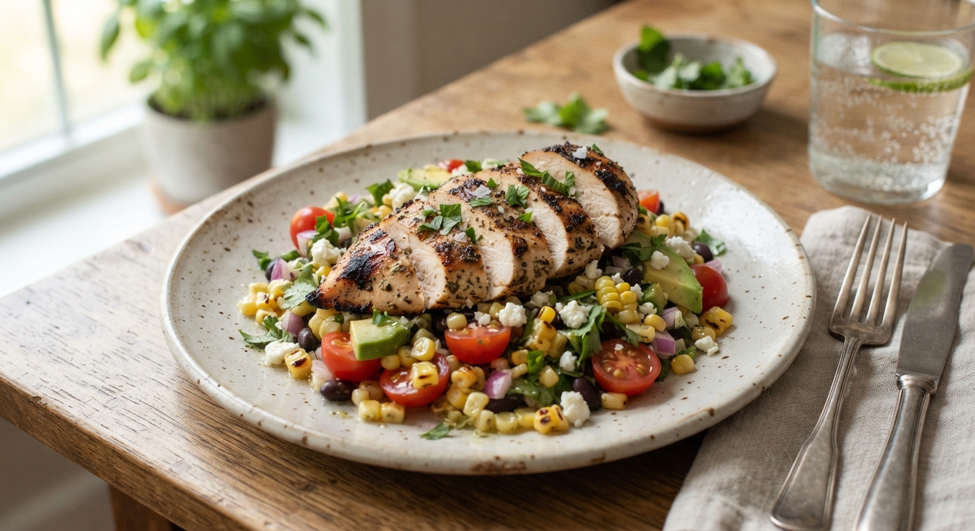 Chicken Breast and Corn Salad