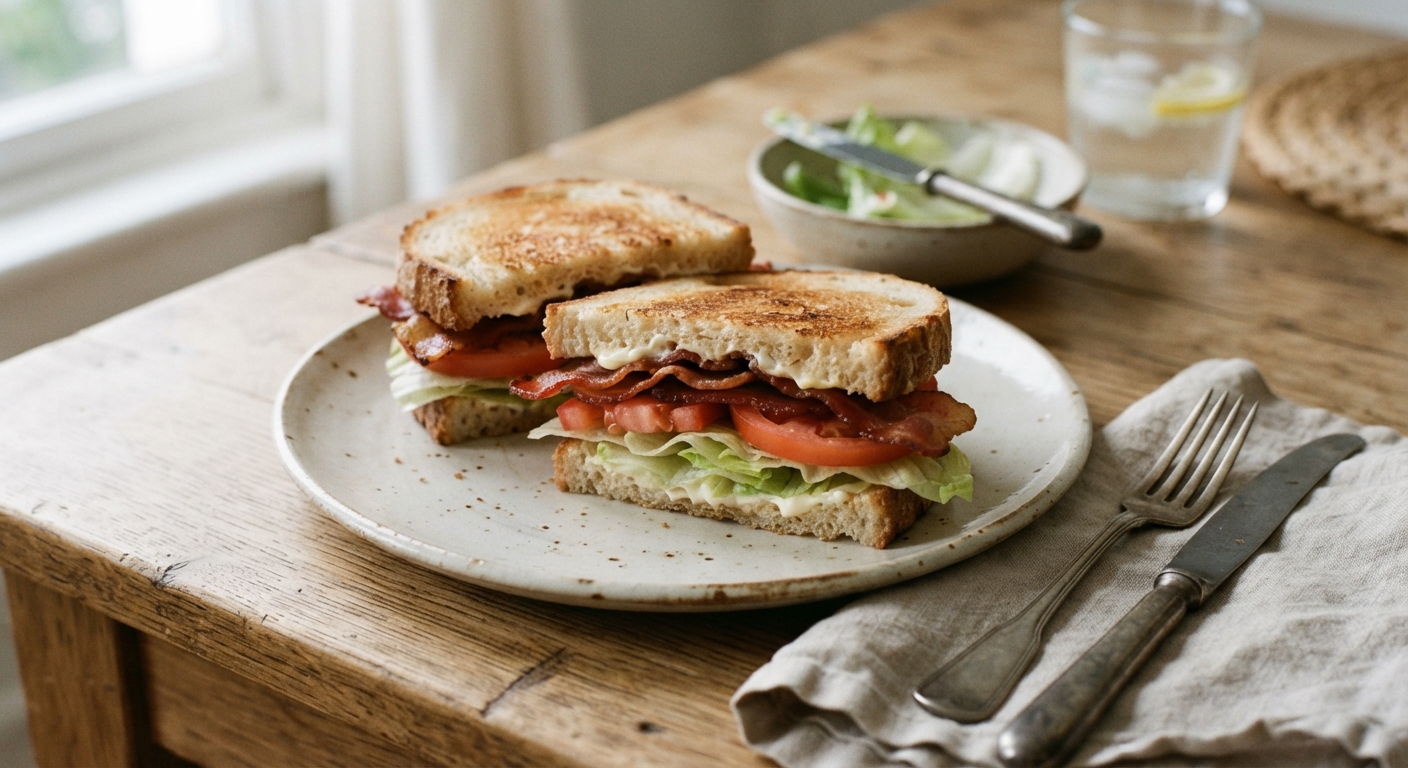 Bacon, Lettuce, and Tomato Sandwich