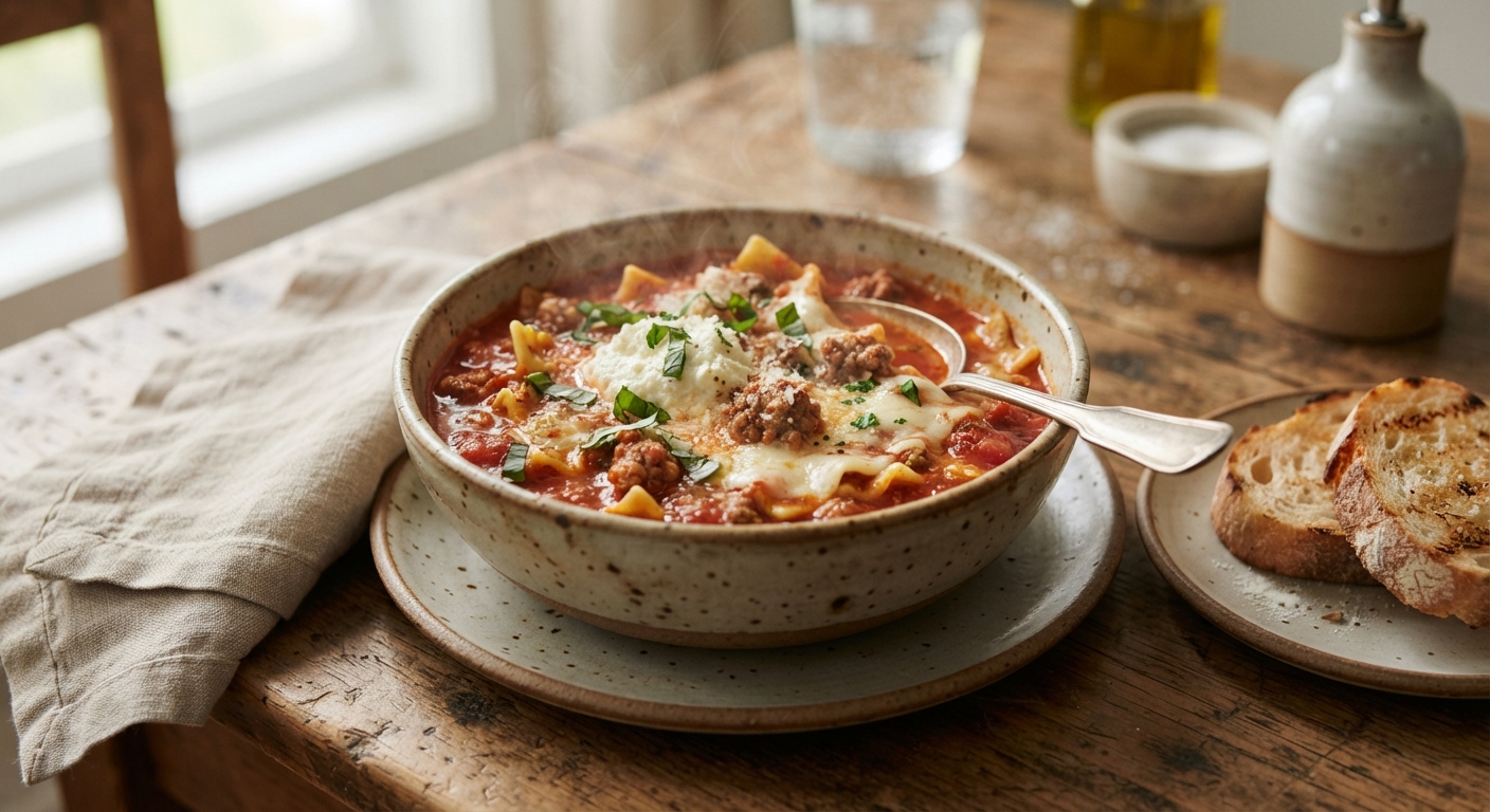 Hearty Lasagna Soup